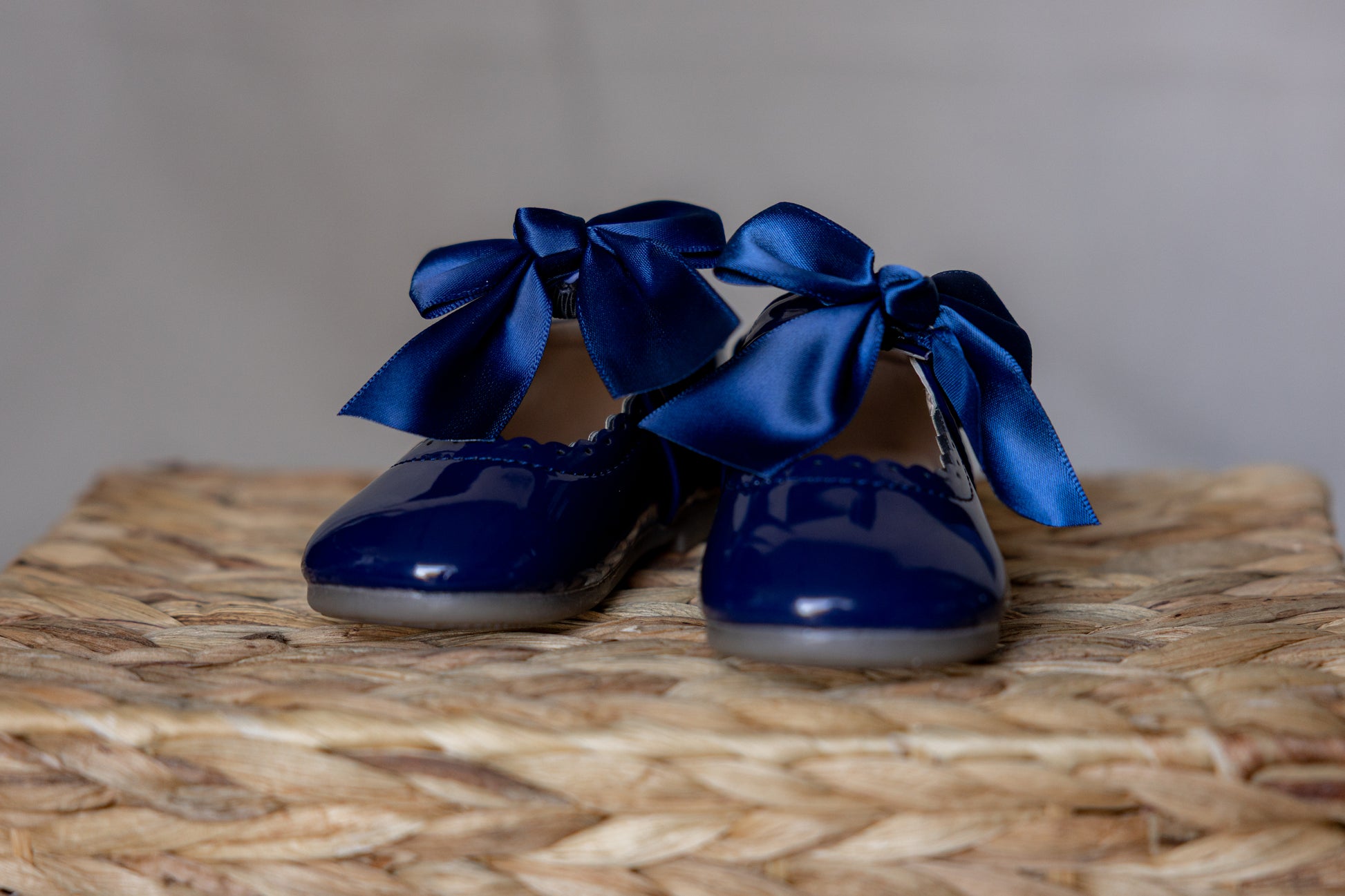 Blauwe lakschoentjes