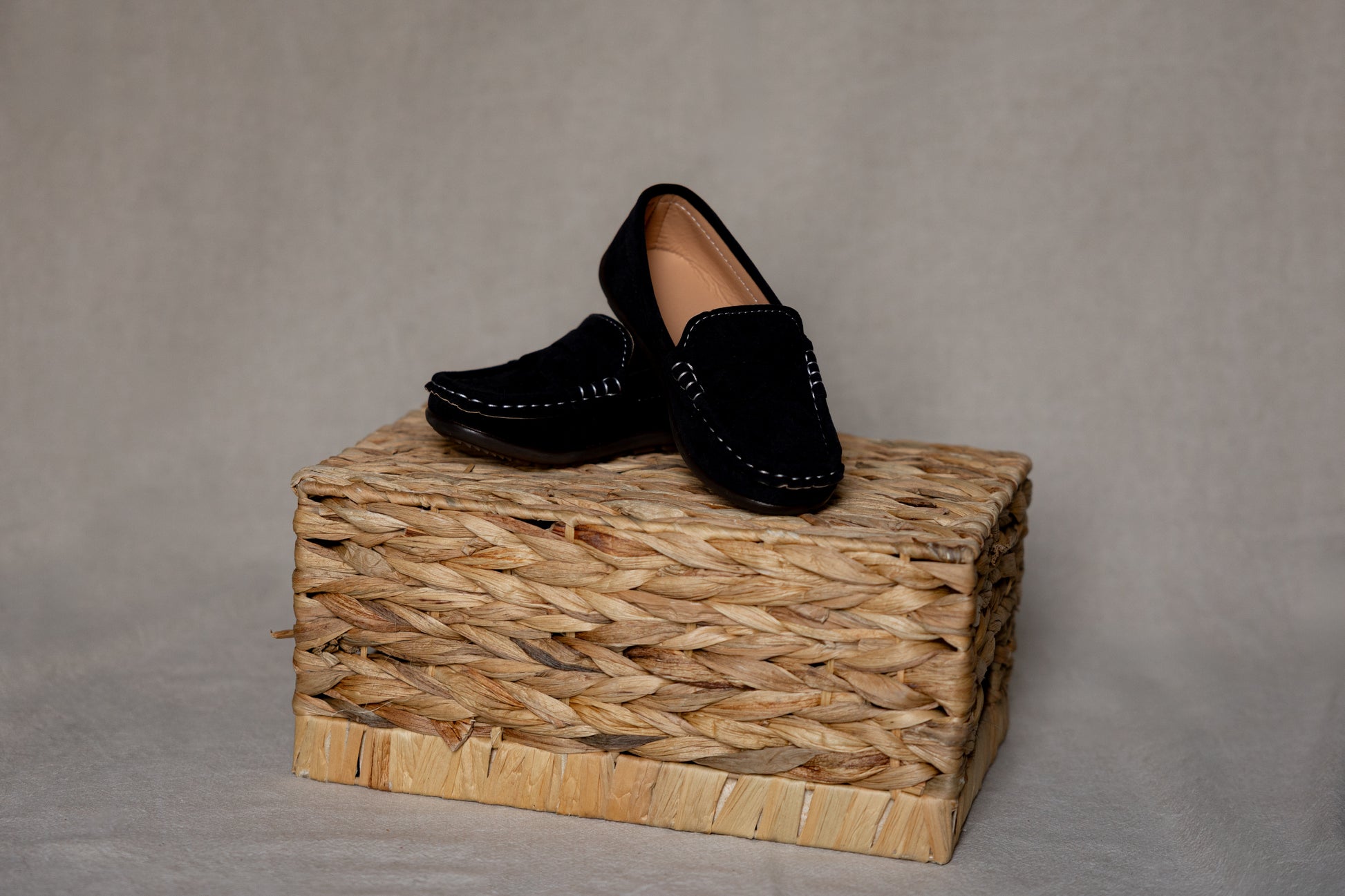 Donkerblauwe mocassins