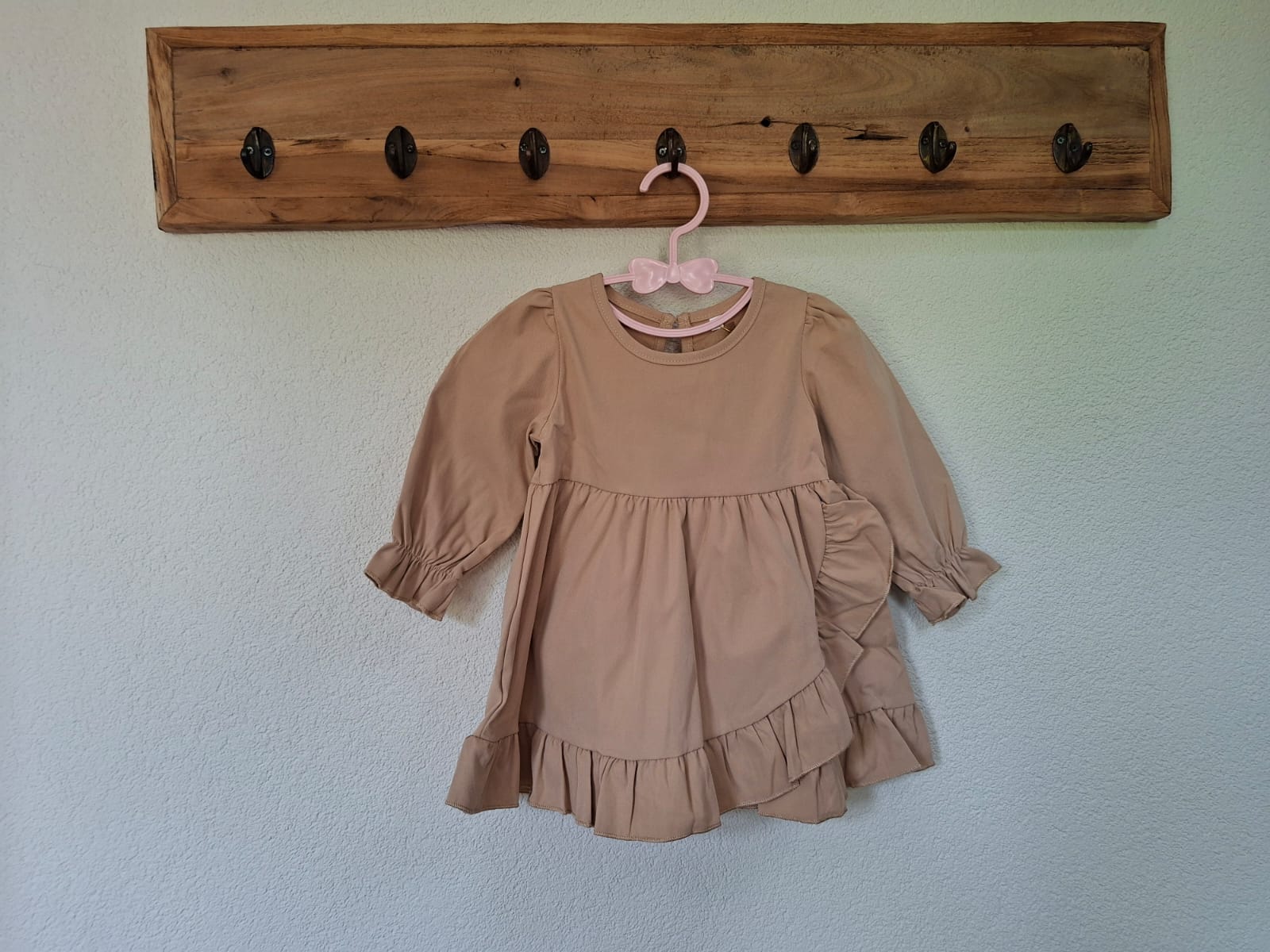 Kaki jurkje lange mouw